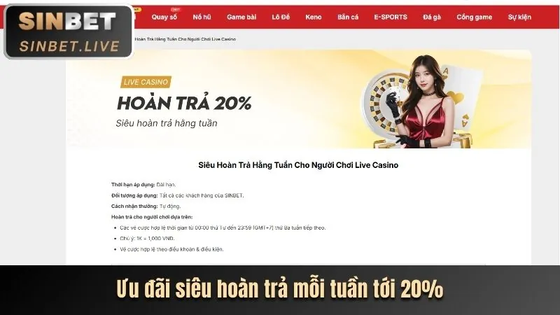 Thưởng nạp lại hàng tuần tại 7clubs nhà cái